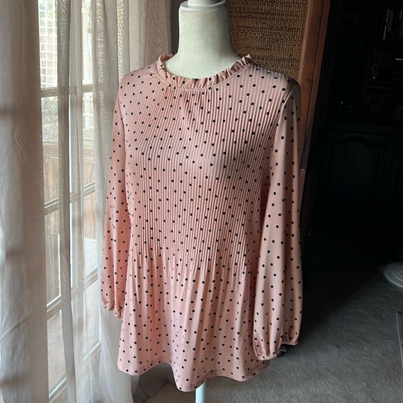 Adrianna Papell Tops - Adrianna Papell Polka Dot Blouse